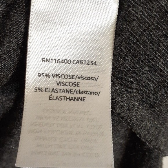 Daily ritual dress gray soft m long sleeve stretch knit Minimalist casual - Picture 7 of 7